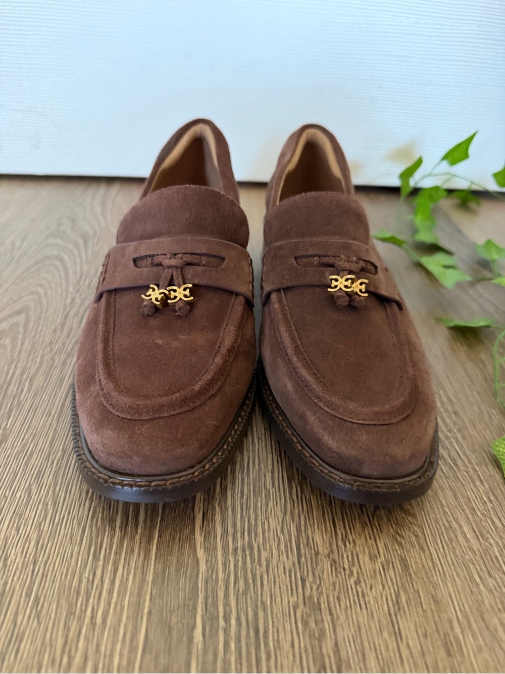 Sam Edelman Chocolate Brown Suede Loafers - Picture 3 of 10